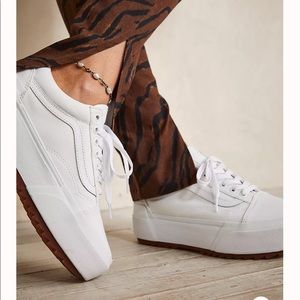 Vans Old Skool Stacked Sneakers leather size 7